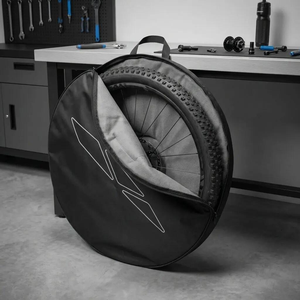 M-Wave Housse de roue rembourrée jusqu'à 29" - Sac pour 1 roue avec poign... 2/2