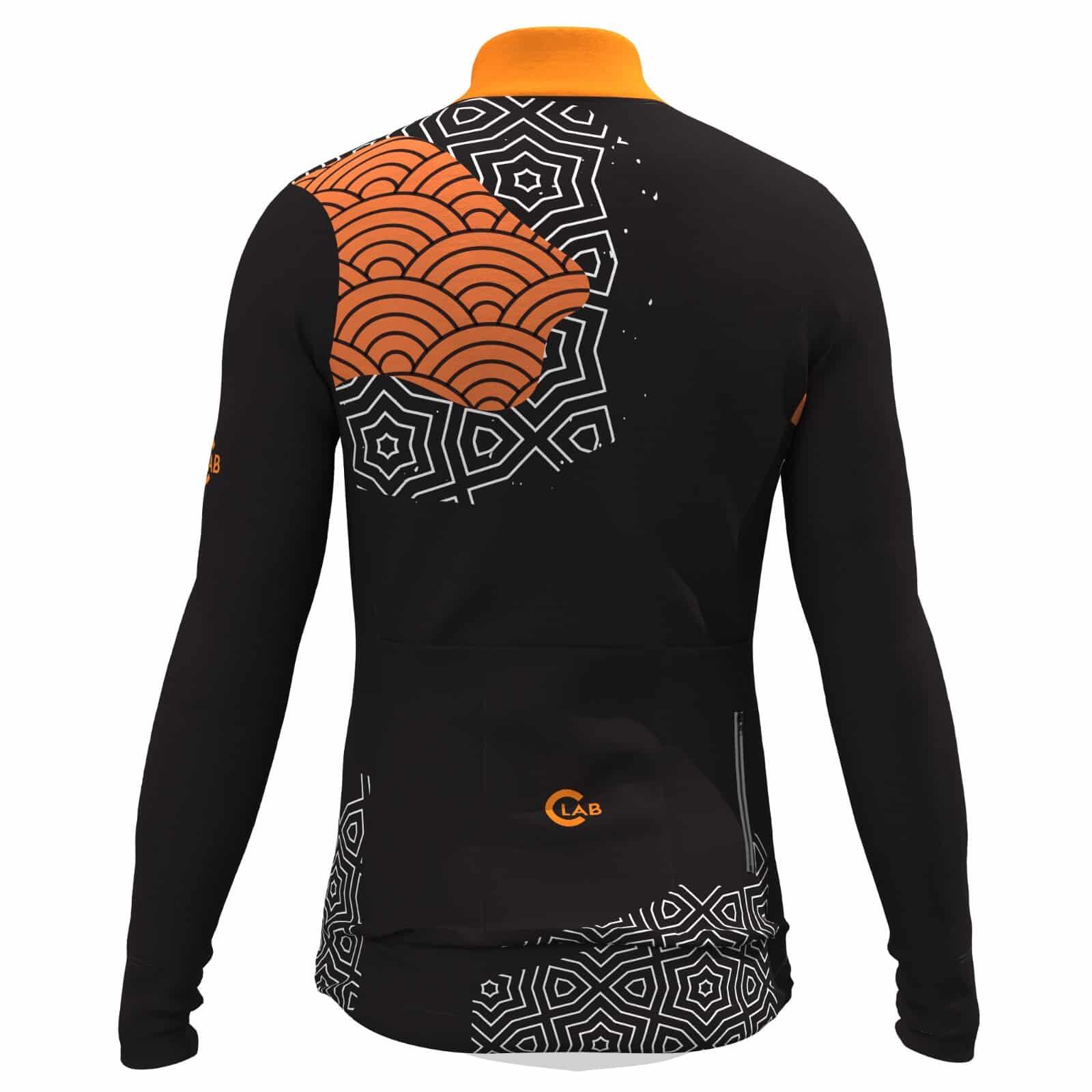 MAGLIA CICLISTA MANICHE LUNGHE FELPATA ORDINO 3/7