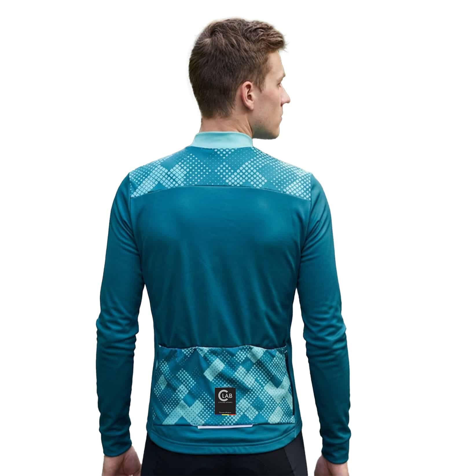 MAGLIA CICLISTA MANICHE LUNGHE FELPATA ORDINO 3/5