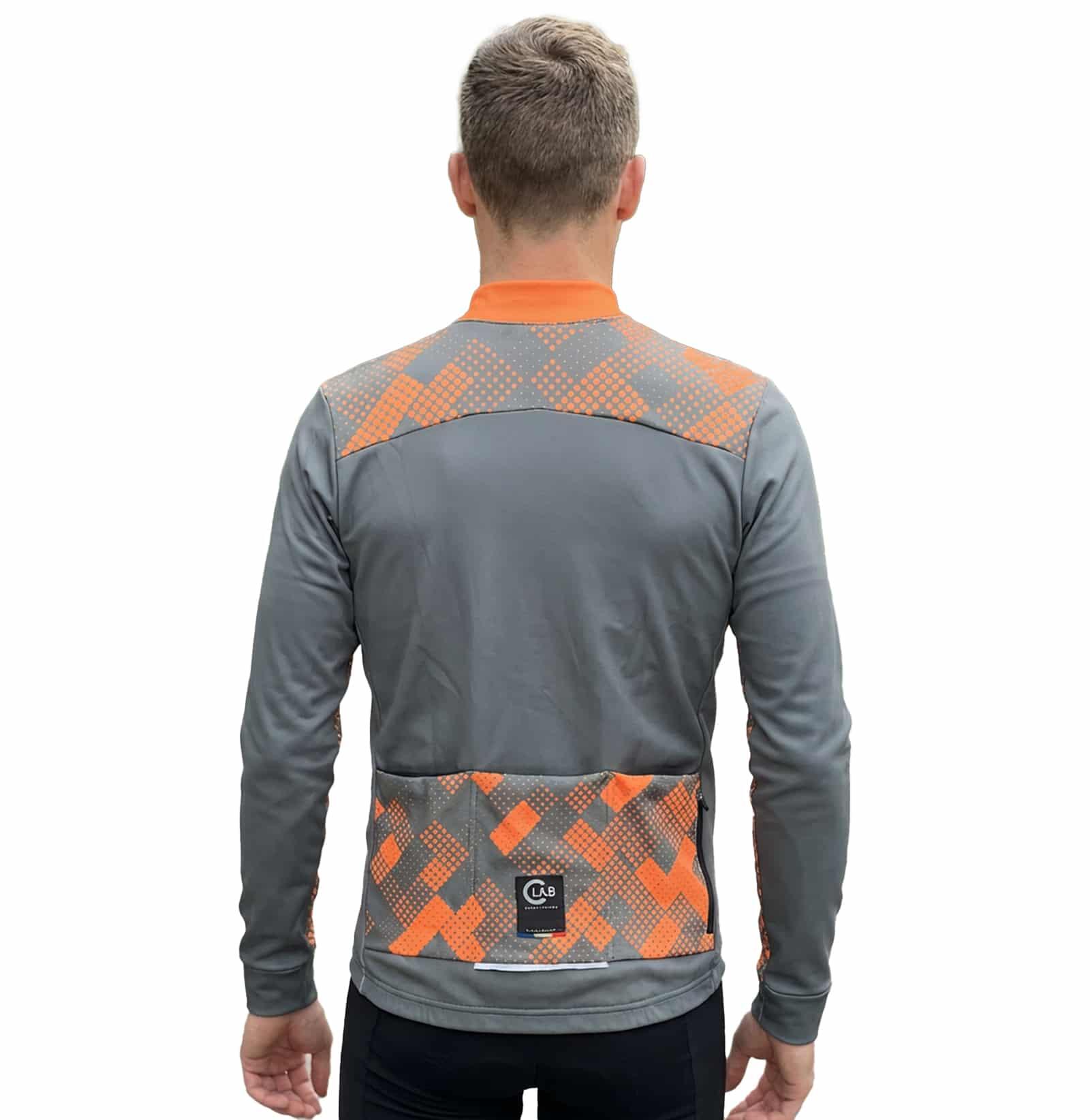 MAGLIA CICLISTA MANICHE LUNGHE FELPATA ORDINO 3/5