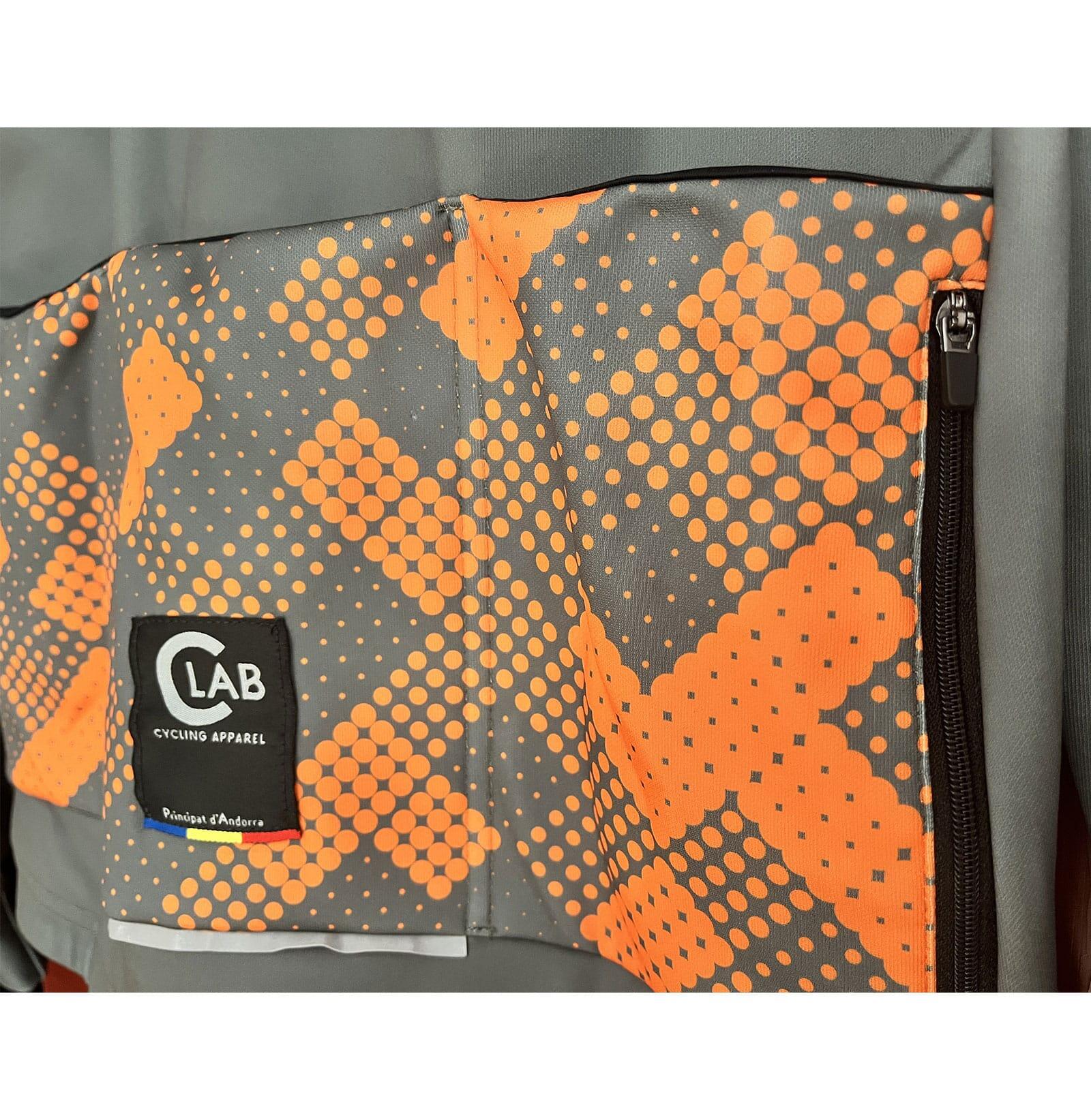 MAGLIA CICLISTA MANICHE LUNGHE FELPATA ORDINO 5/5