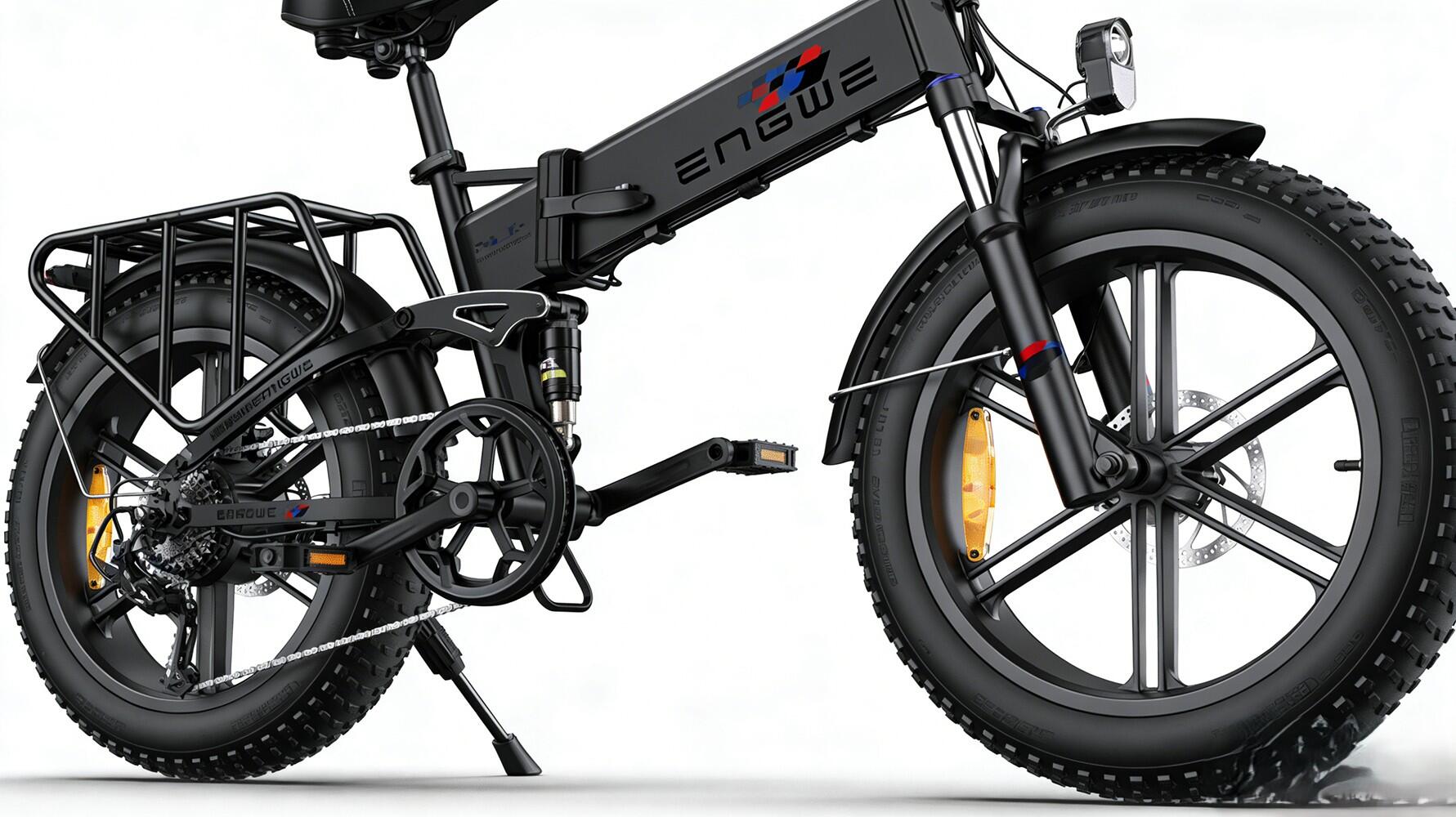 Bicicleta eléctrica ENGWE ENGINE X 250W 48V 13Ah con neumáticos anchos 4/7