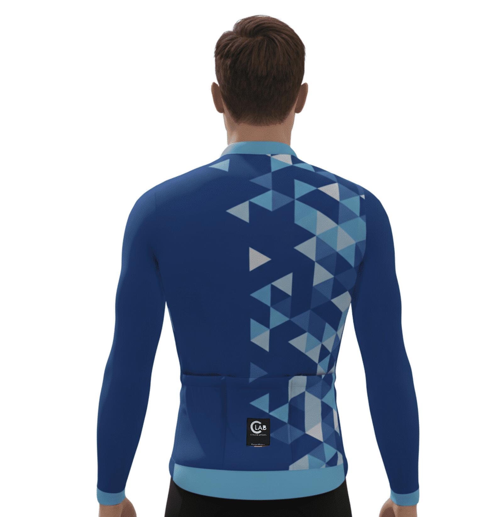 Alturo Mid-Season Long-Sleeved Cycling Jersey - Blue 4/6