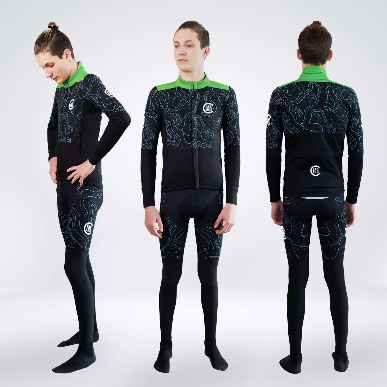 Veste Hiver Imperméable PIRINEUS Map Noir/Vert 5/7
