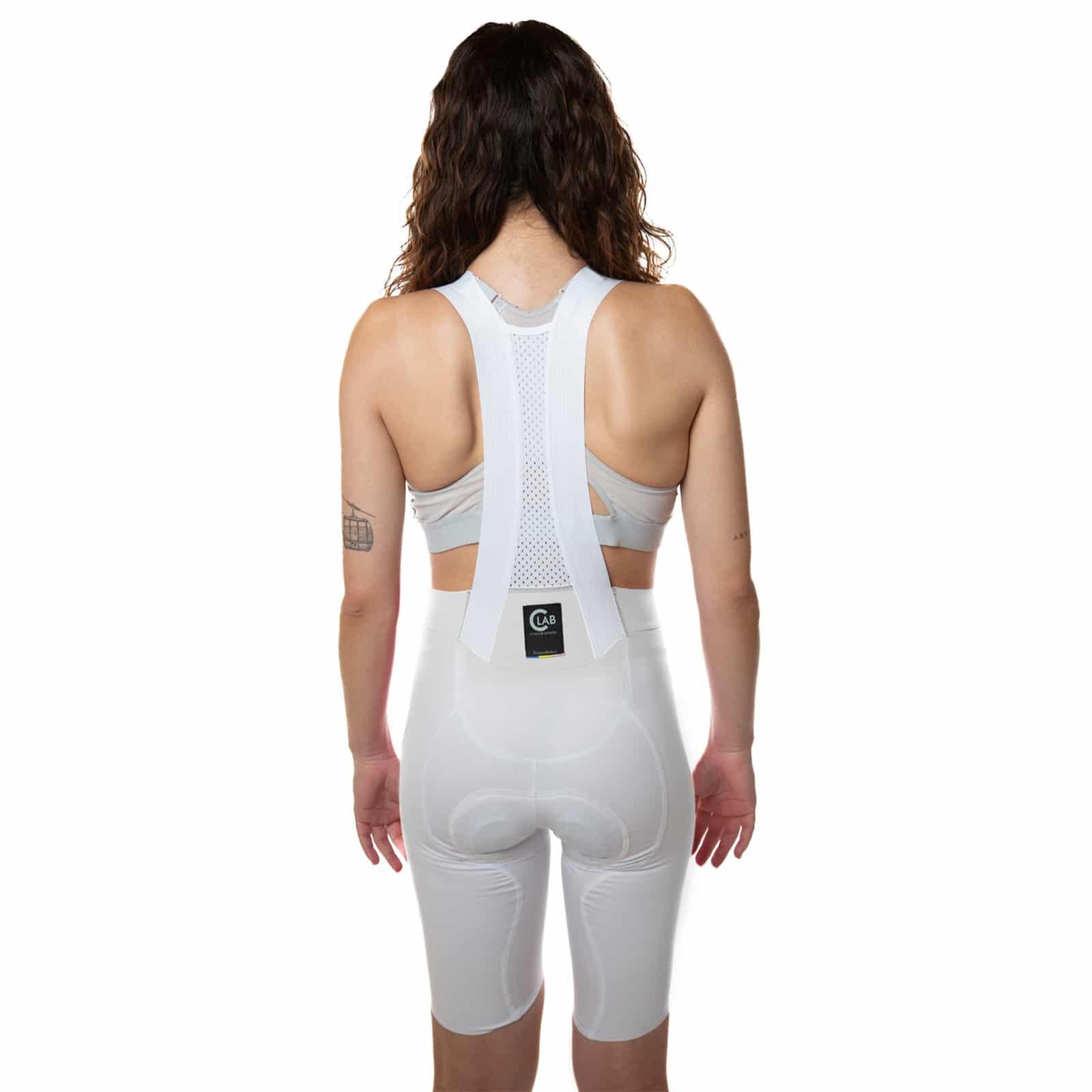 Calções de ciclismo para senhora OTTIMO- Branco 4/7