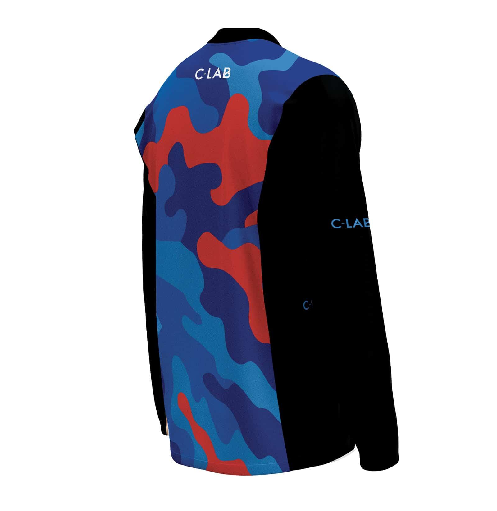 Maillot Manches Longues MTB Enduro Camo Bleu 3/6