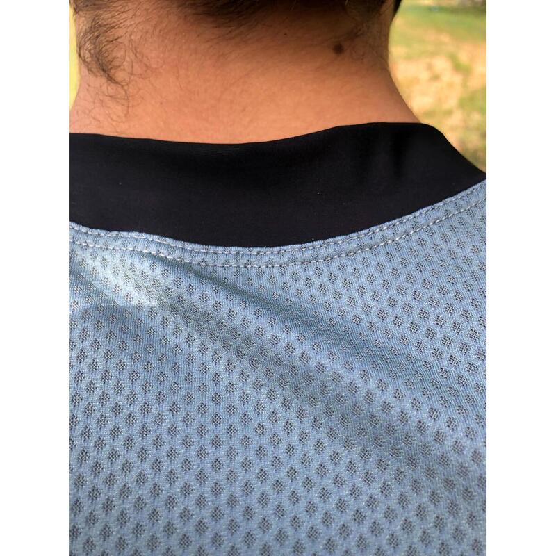 Tricou MTB Enduro cu Mânecă Lungă - Kaki/Negru