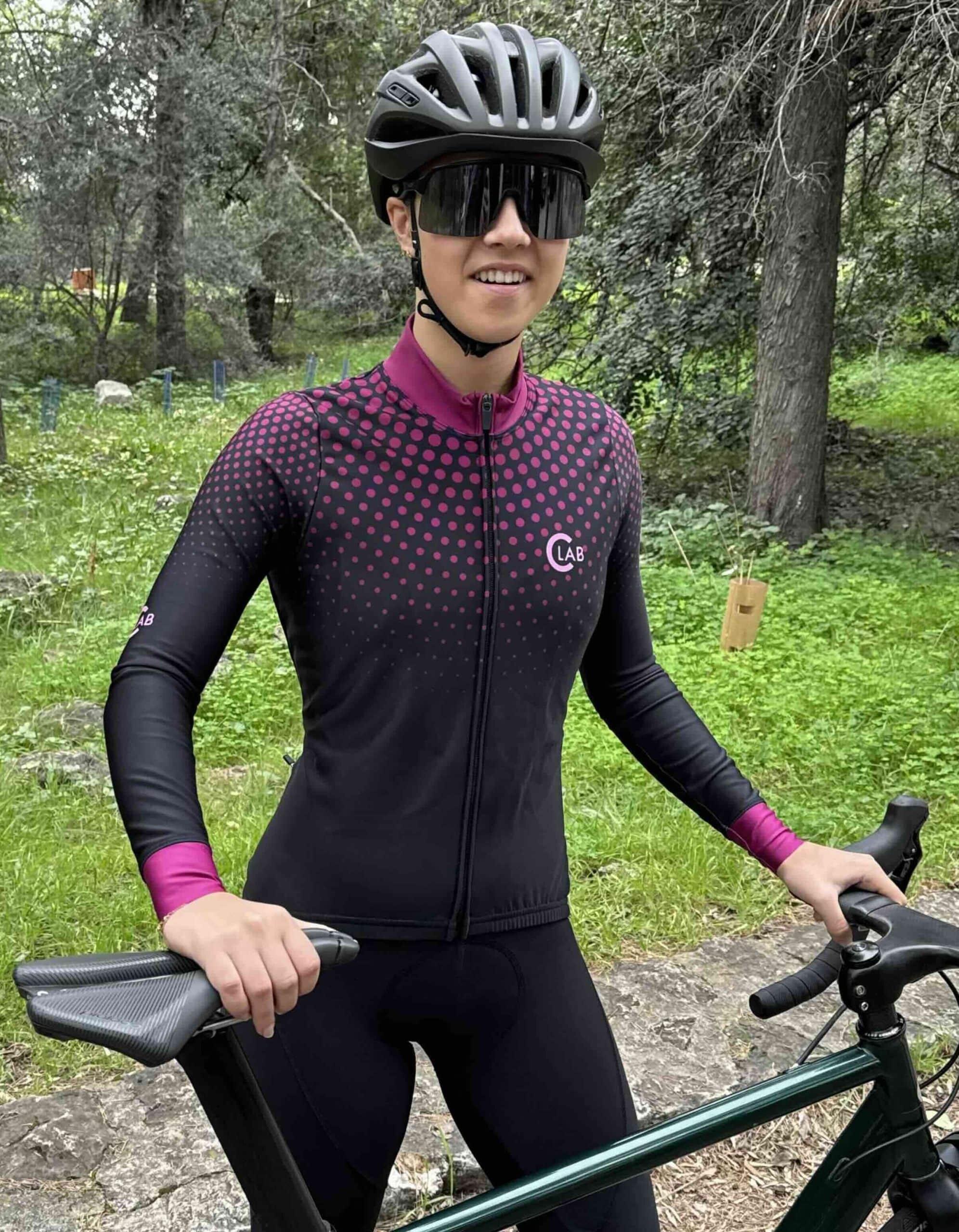MAGLIA CICLISTA DONNA MANICHE LUNGHE - ORDINO 4/7