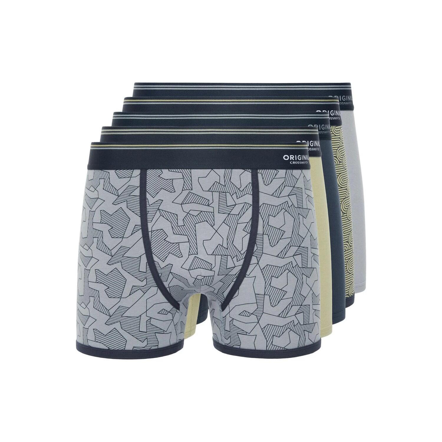 Crosshatch Mens Spherigon Boxer Shorts (Pack of 5)