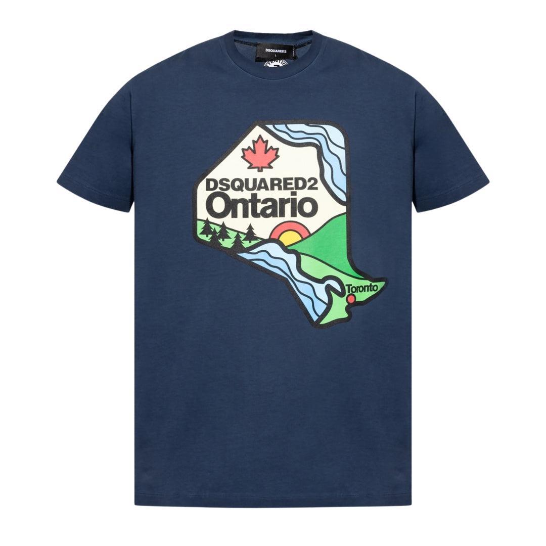 DSquared2 Unisex Adult Ontario Logo T-Shirt