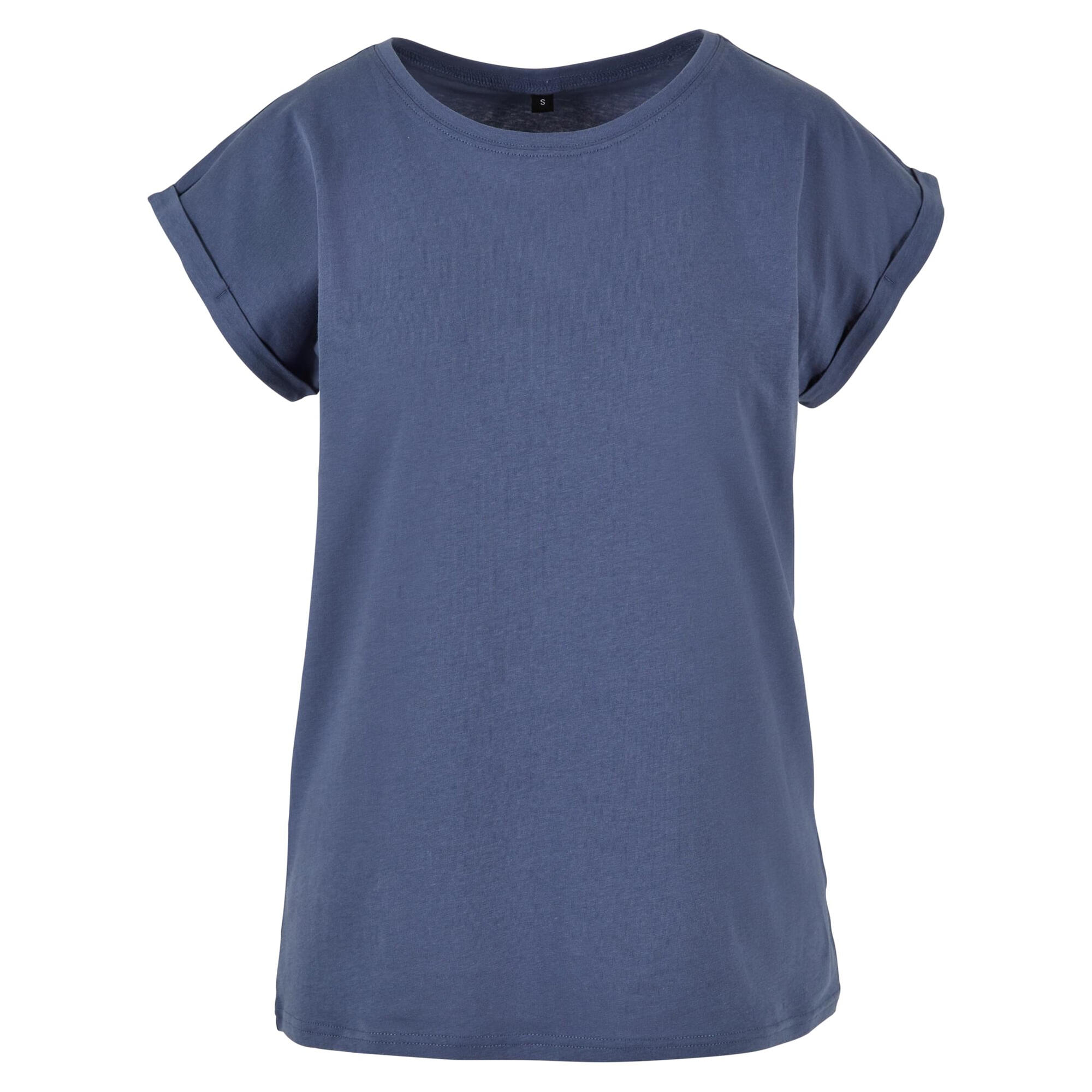 Build Your Brand Womens/Ladies Extended Shoulder T-Shirt