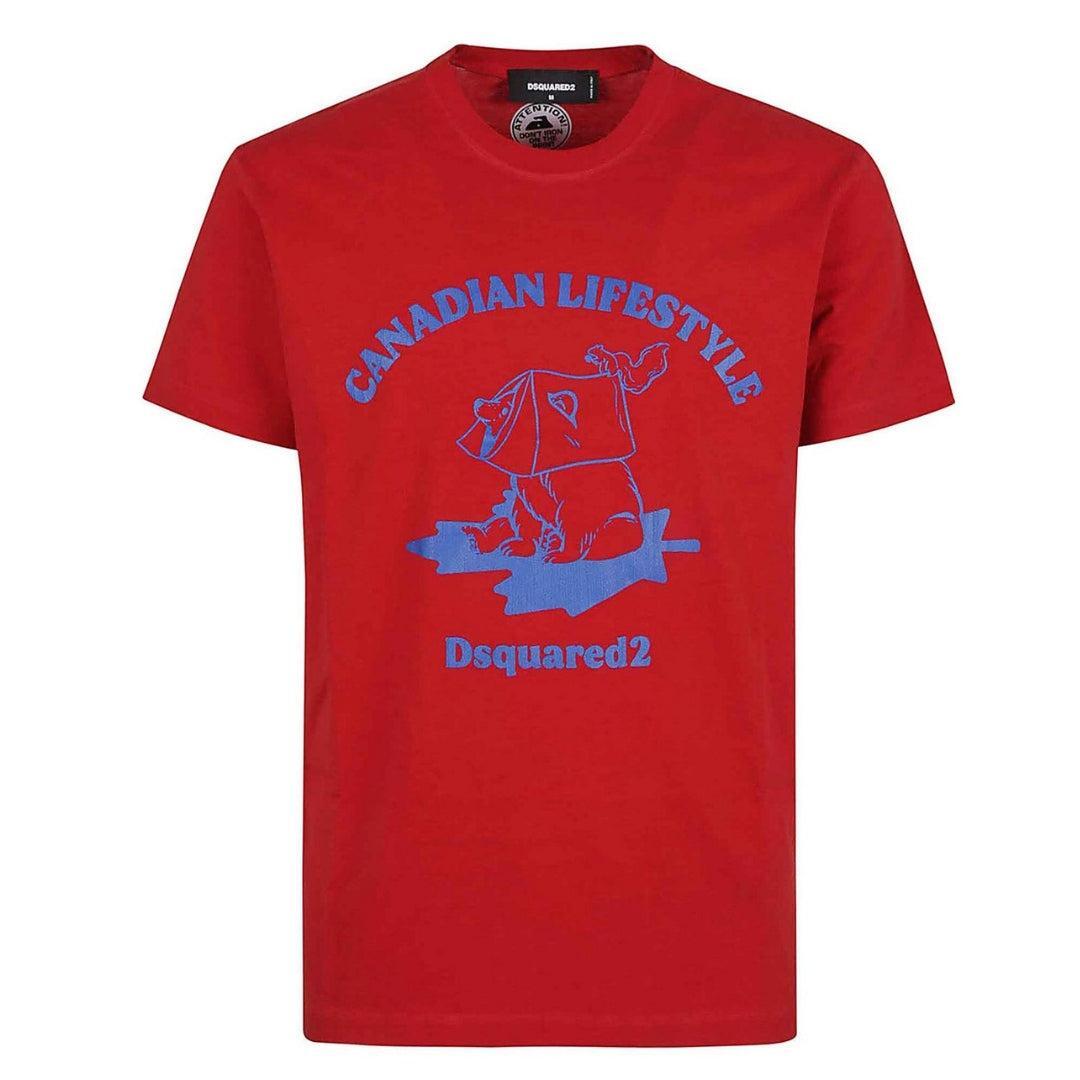 DSquared2 Mens Canadian Lifestyle Bear T-Shirt