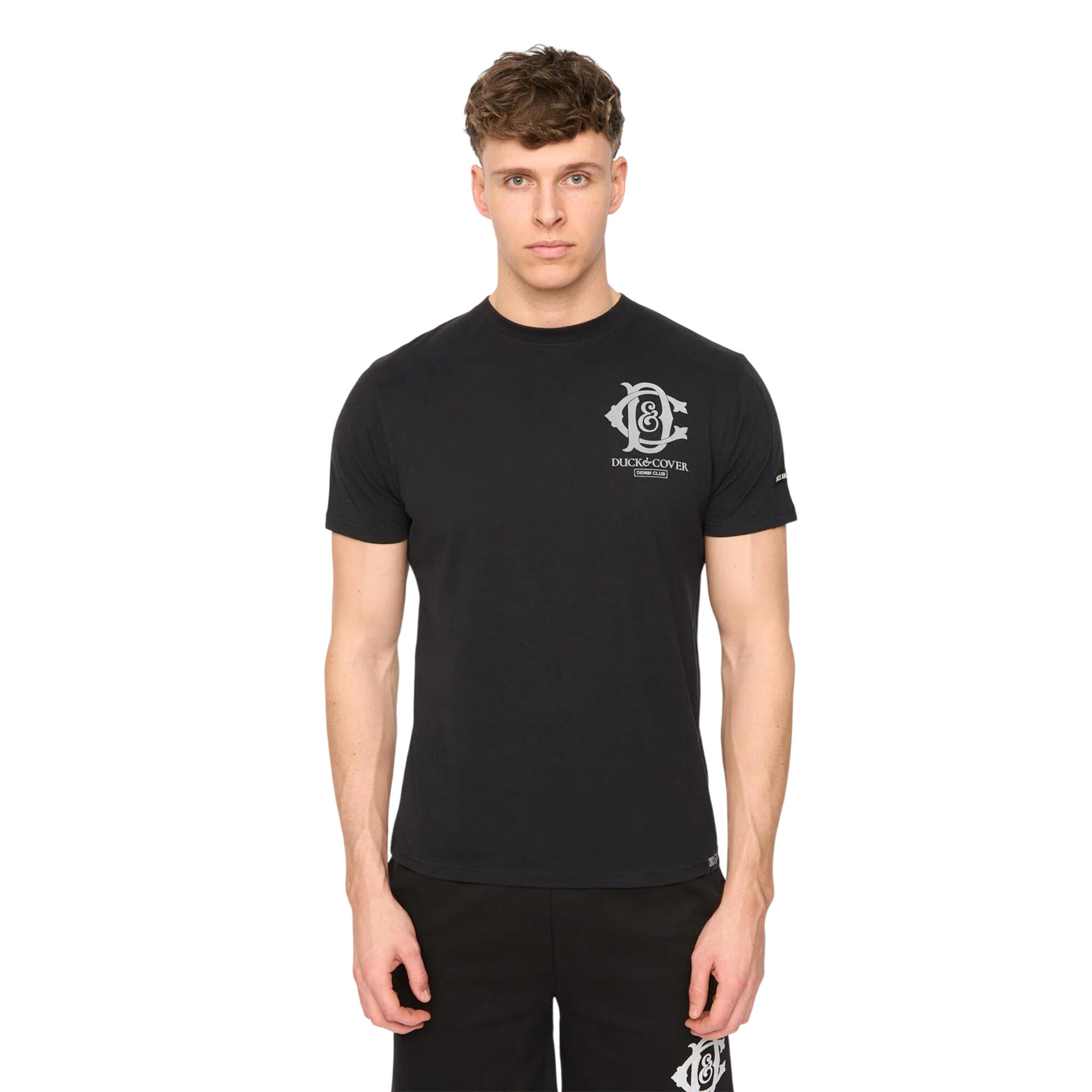 Duck and Cover Mens Randolph Logo Casual T-Shirt