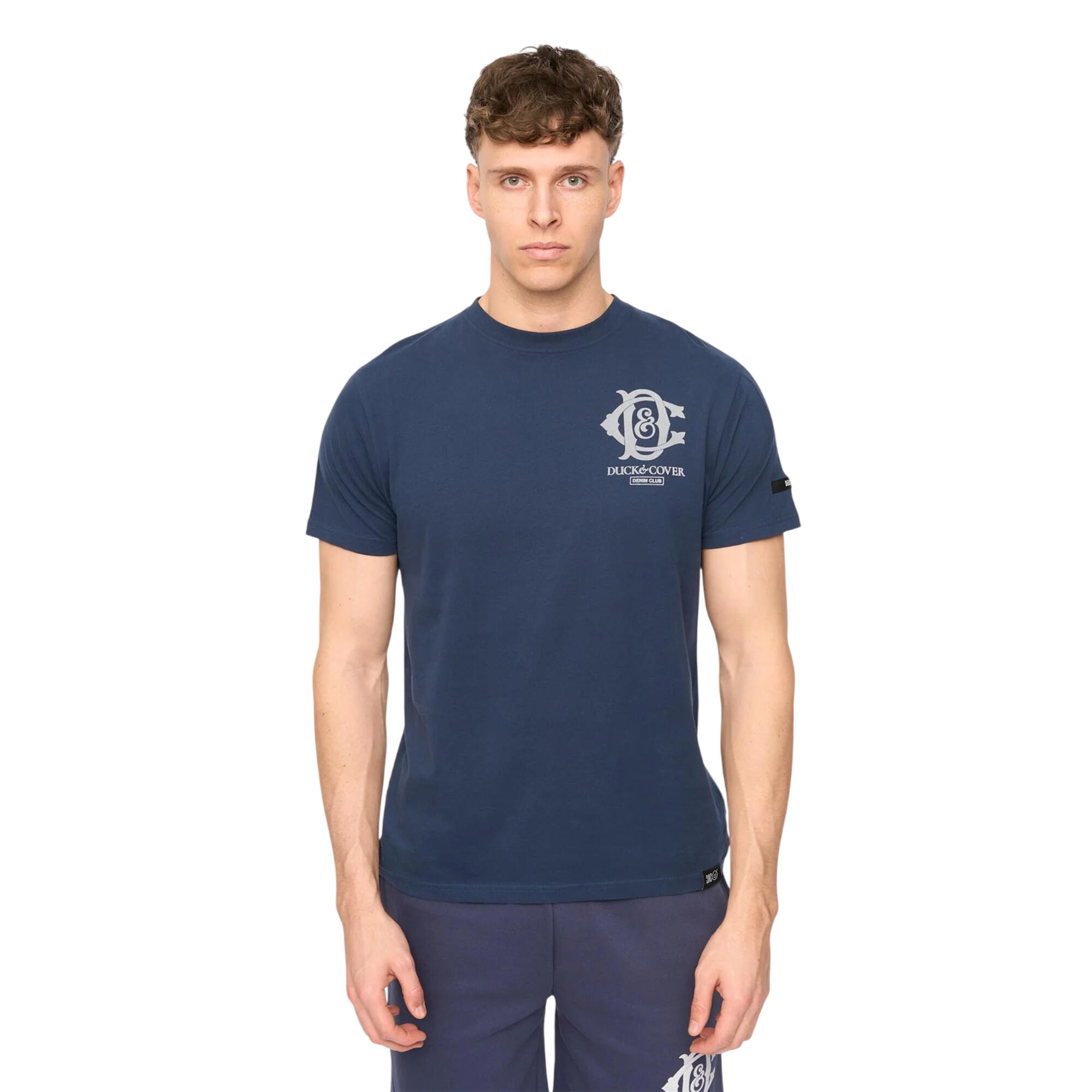 Duck and Cover Mens Randolph Logo Casual T-Shirt