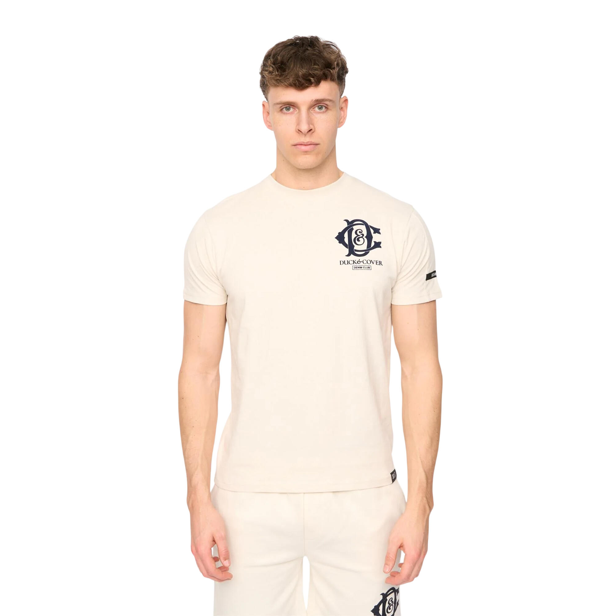 Duck and Cover Mens Randolph Logo Casual T-Shirt