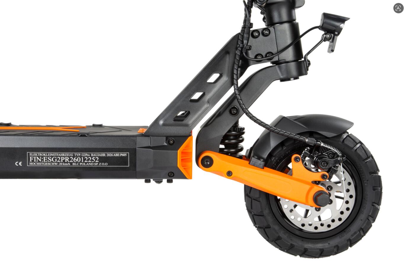 Patinete eléctrico para adultos KuKirin G2 PRO ABE - Certificación ABE alemana. 6/7