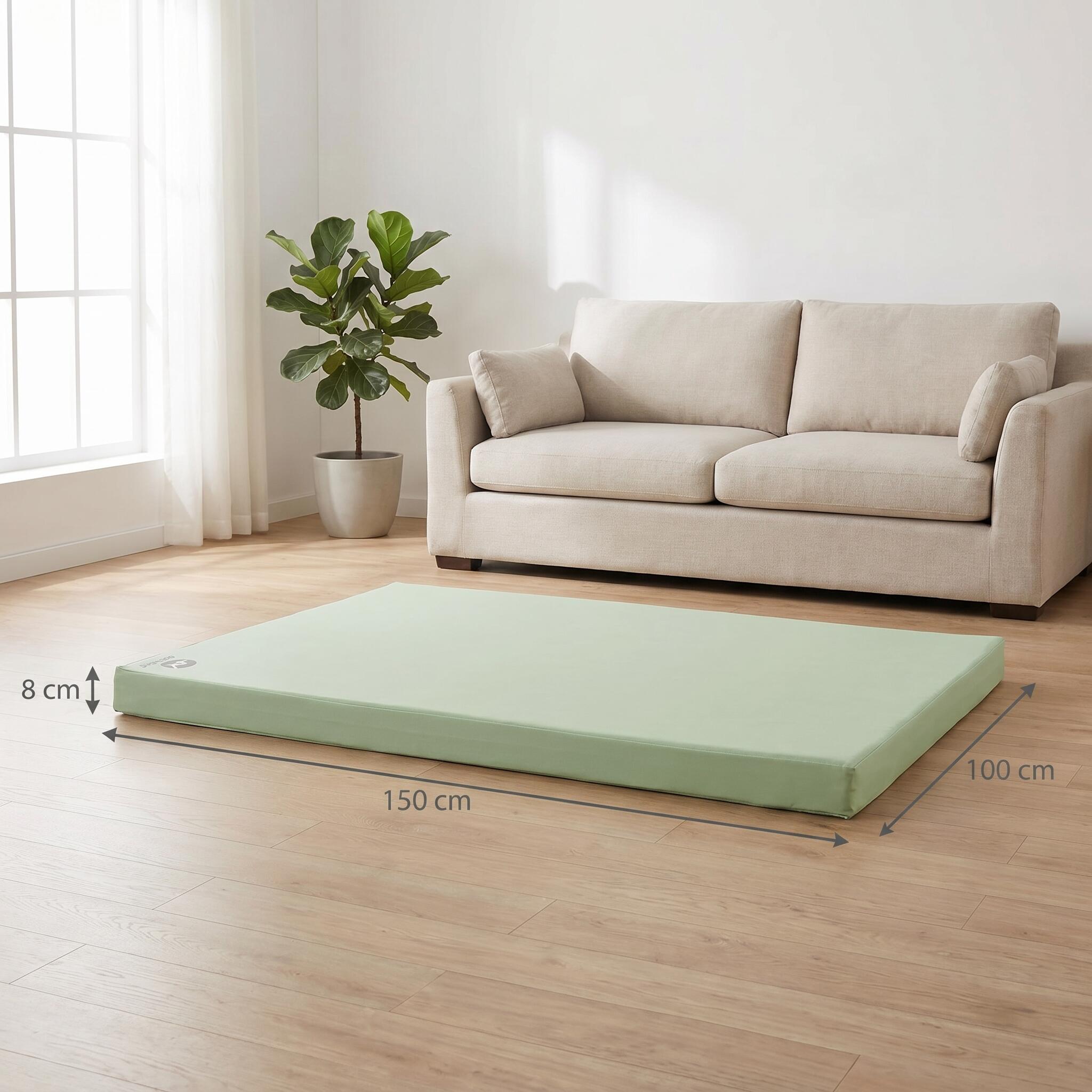 Tappetino sportivo 150 x 100 x 8 cm Fitness verde Weichbodenmatte Jeflex 2/5