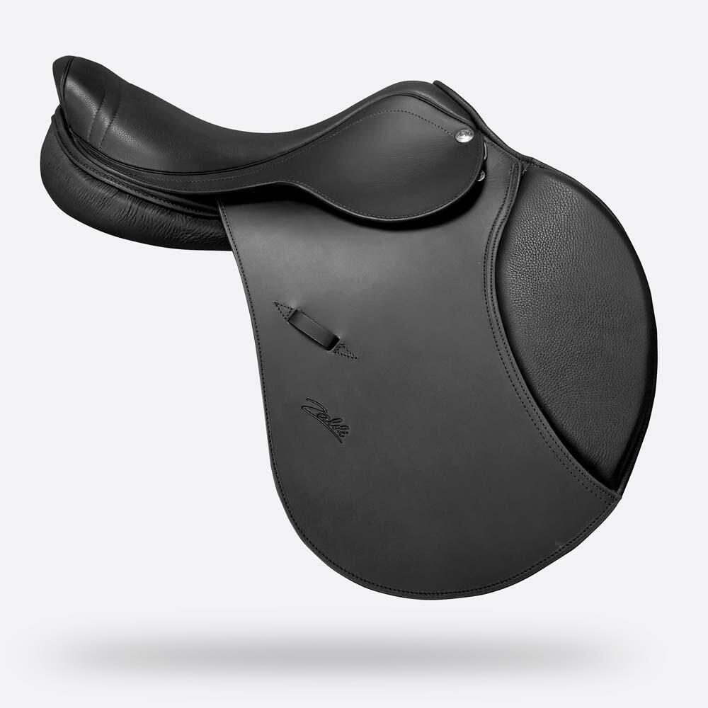 Silla De Montar De Salto Equitación Zaldi Confort Con Asiento Extraconfortable 2/7