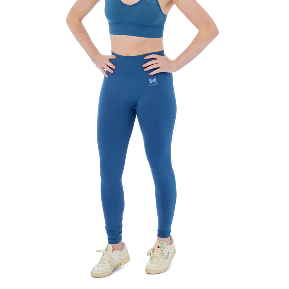 Xtreme Sportswear legginsy sportowe damskie Niebieskie