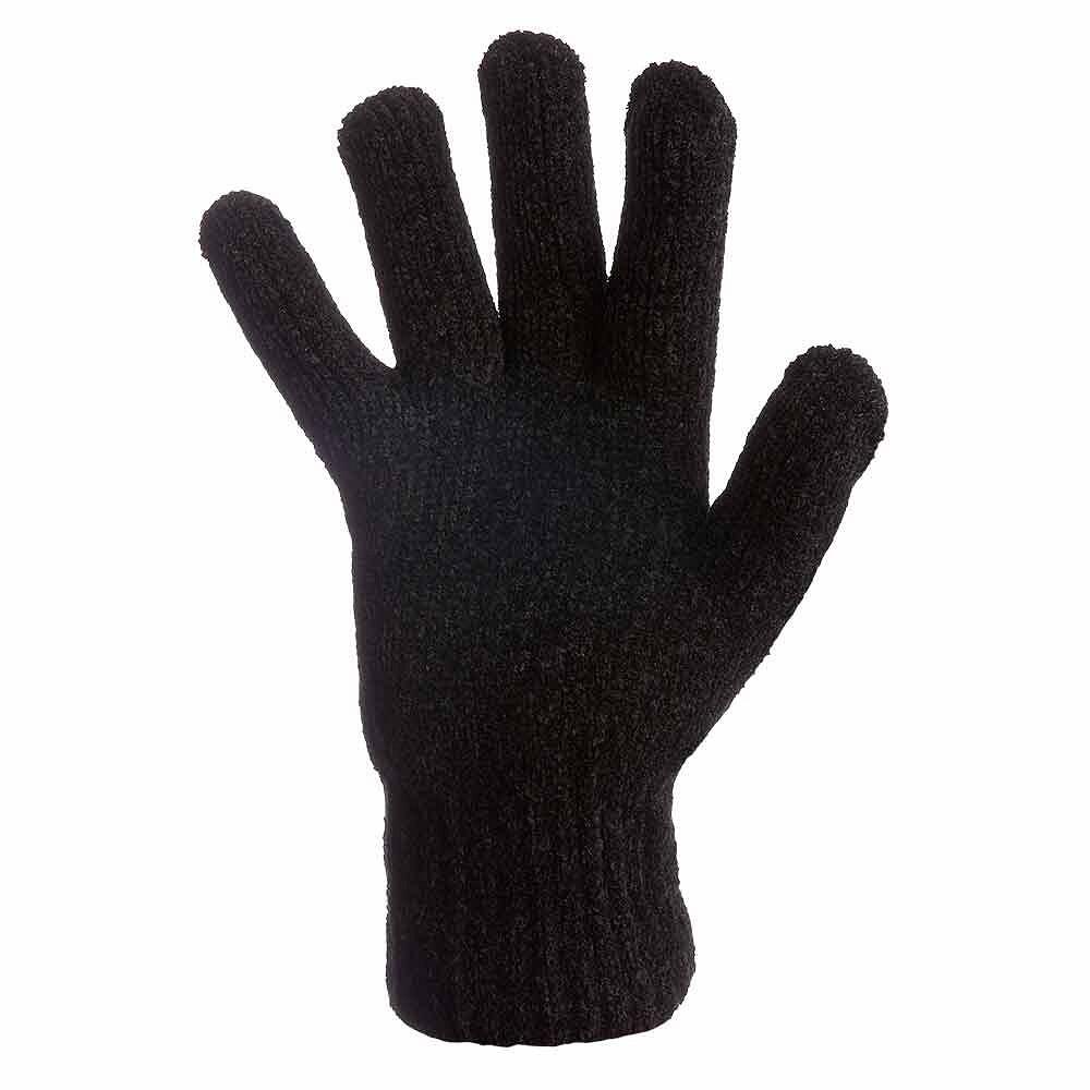 Heatkeeper Gants thermo-isolants Femme Chenille Noir 2/4