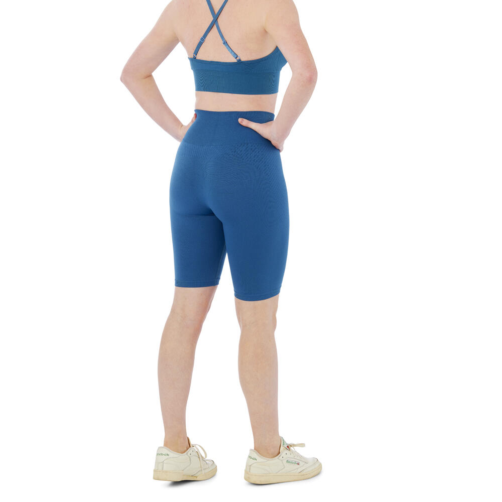 Xtreme Sportswear Leggings Deportivos Cortos para Mujer en Azul 2/6