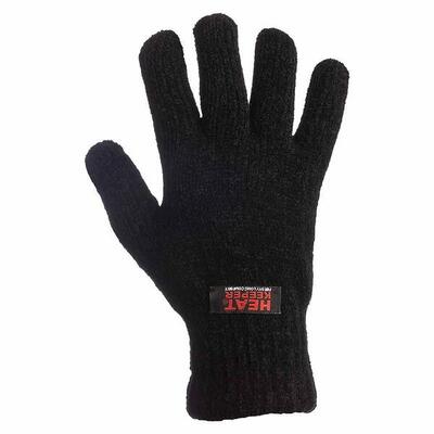Heatkeeper thermo handschoenen dames chenille zwart