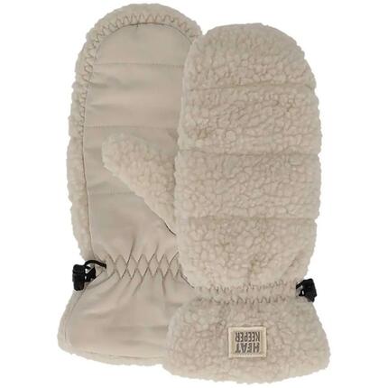 Moufles thermiques Heatkeeper pour femme, Teddy, blanches