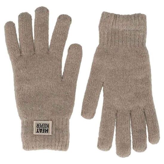 Gants thermiques Heatkeeper pour femme, beige chiné