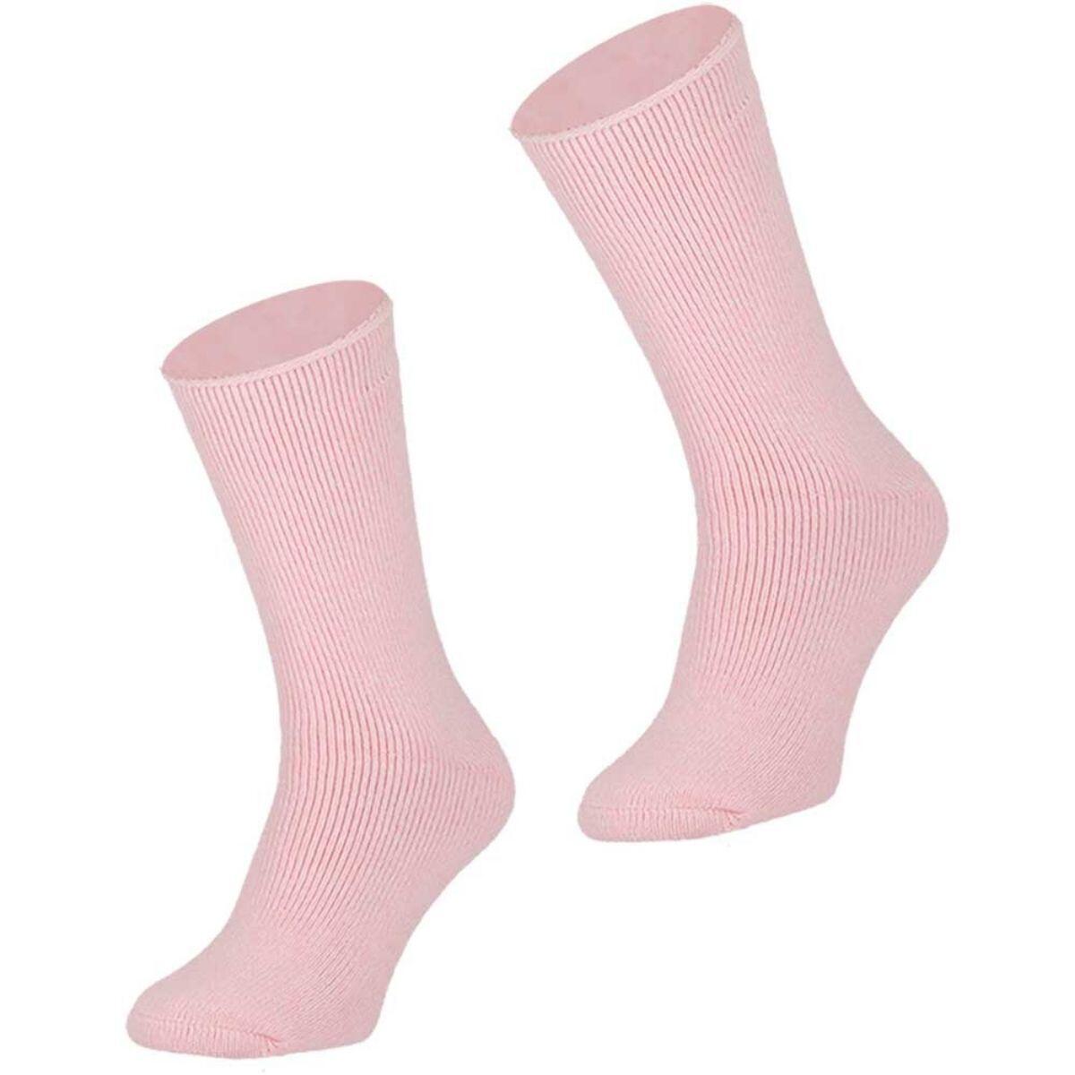 Chaussettes thermiques Heatkeeper pour femme, rose Mouliner 2/5