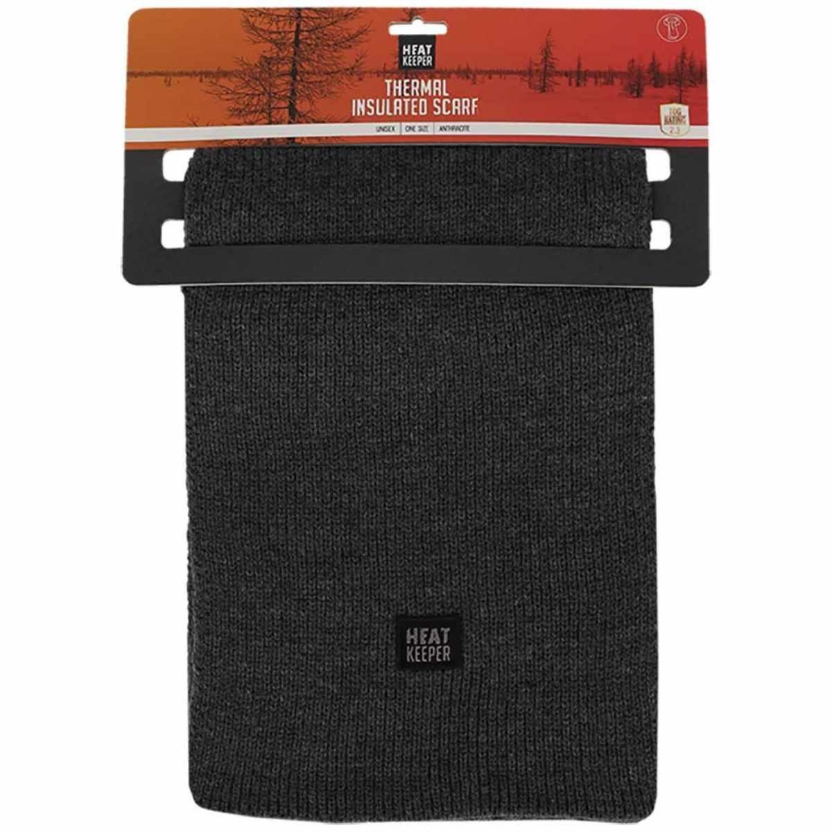 Heatkeeper Herren Strick-Thermoschal, Anthrazit 3/3