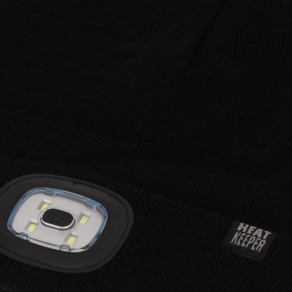 Chapeau thermique avec lumière LED rechargeable Noir 3/5