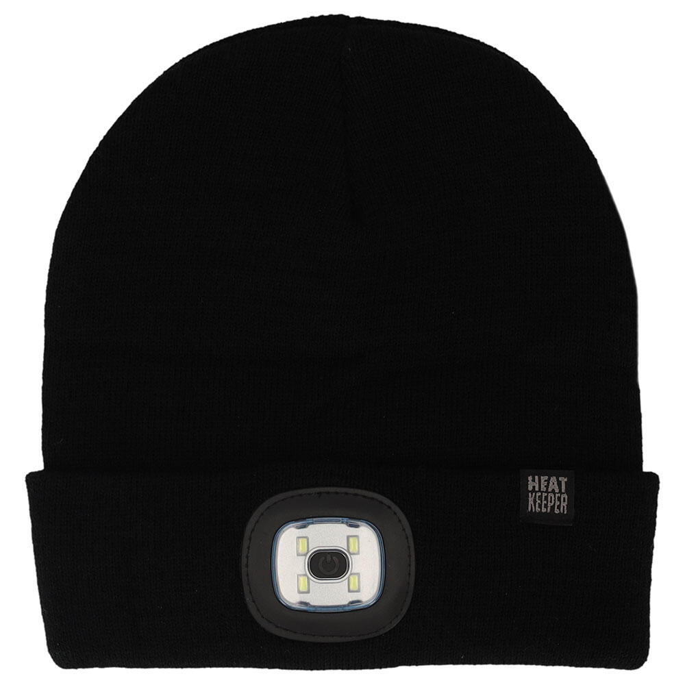 Chapeau thermique avec lumière LED rechargeable Noir 2/5