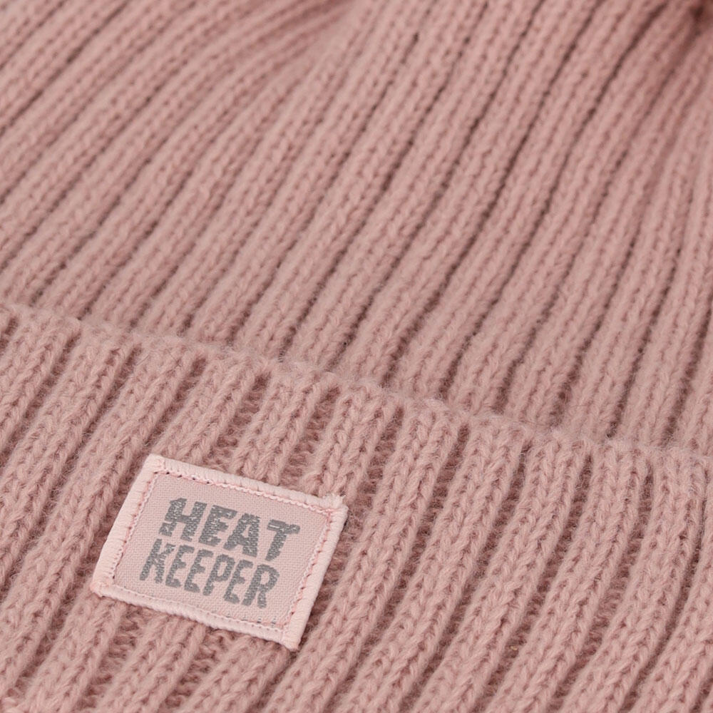 Bonnet thermique avec pompon dames Rose 3/4