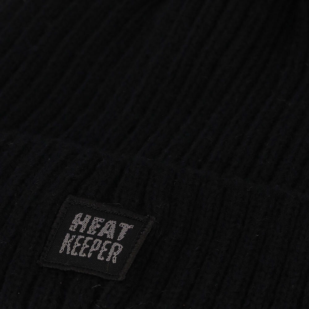 Bonnet thermique avec pompon dames Noir 3/4
