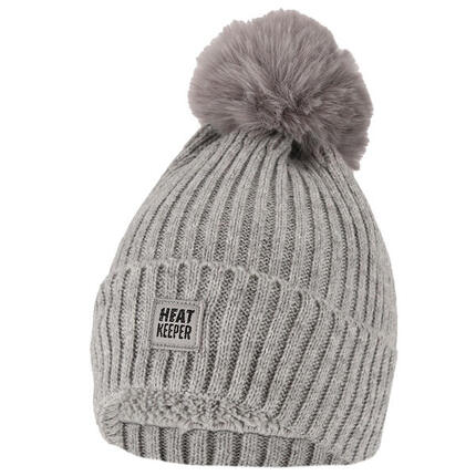 Bonnet thermique avec pompon dames Off White