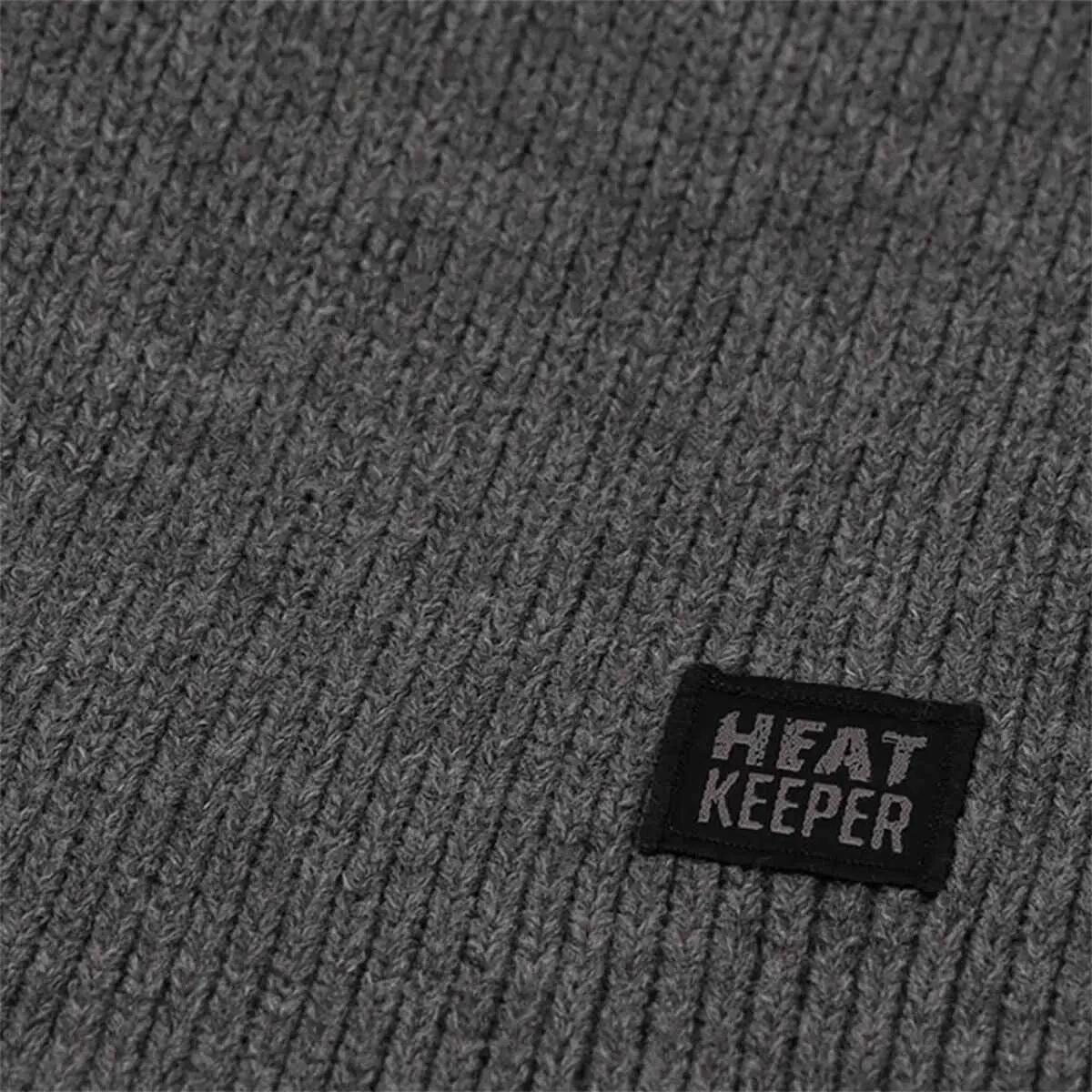 Écharpe thermique tricotée Heatkeeper pour homme, grise 2/3