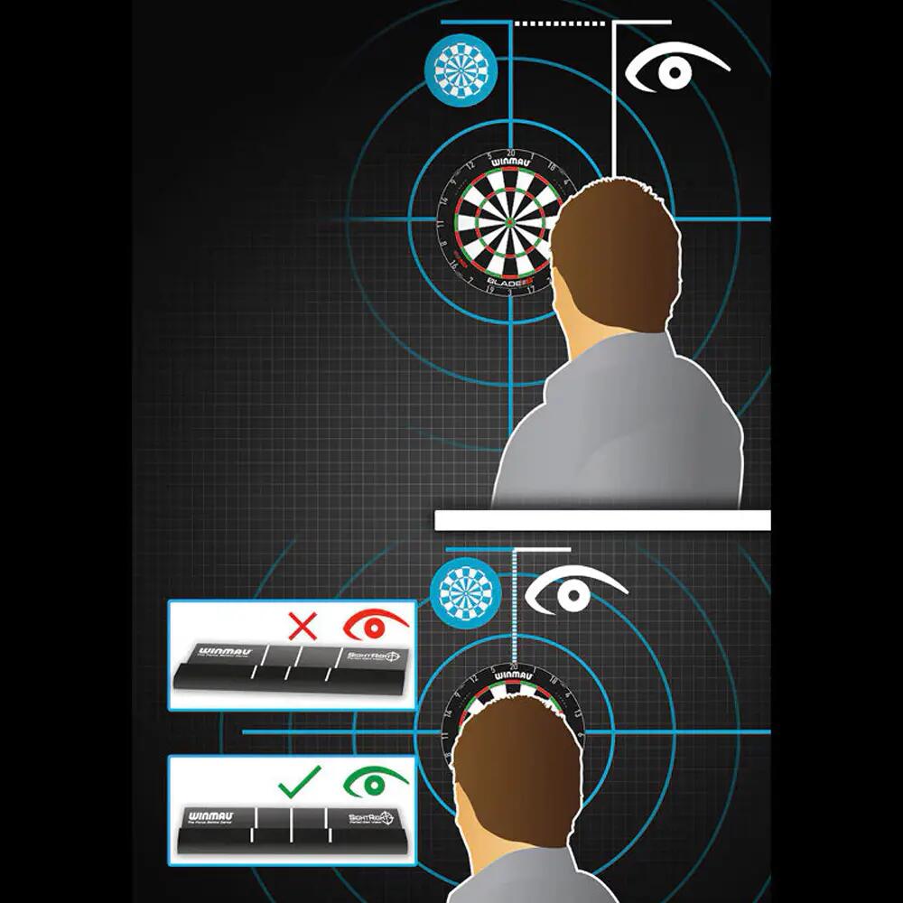 Winmau 8207 SightRight 2 Dart Nişan Alma ve Hizalama Aparatı 6/6