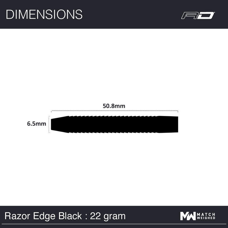 Red Dragon Razor Edge Black 22 G Dart Oku Seti