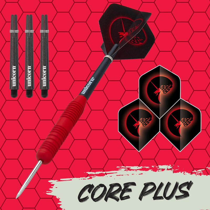 Unicorn 8654 Core Plus 23 G Kauçuk Kaplı Dart Oku Seti