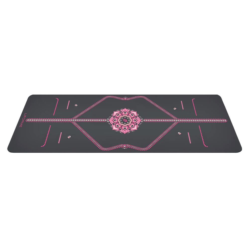 LIFORME Liforme Blossoming Lotus Yoga Mat Gri