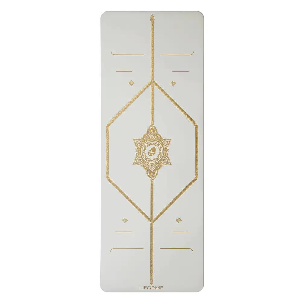 Liforme White Magic Travel Yoga Mat 3/6