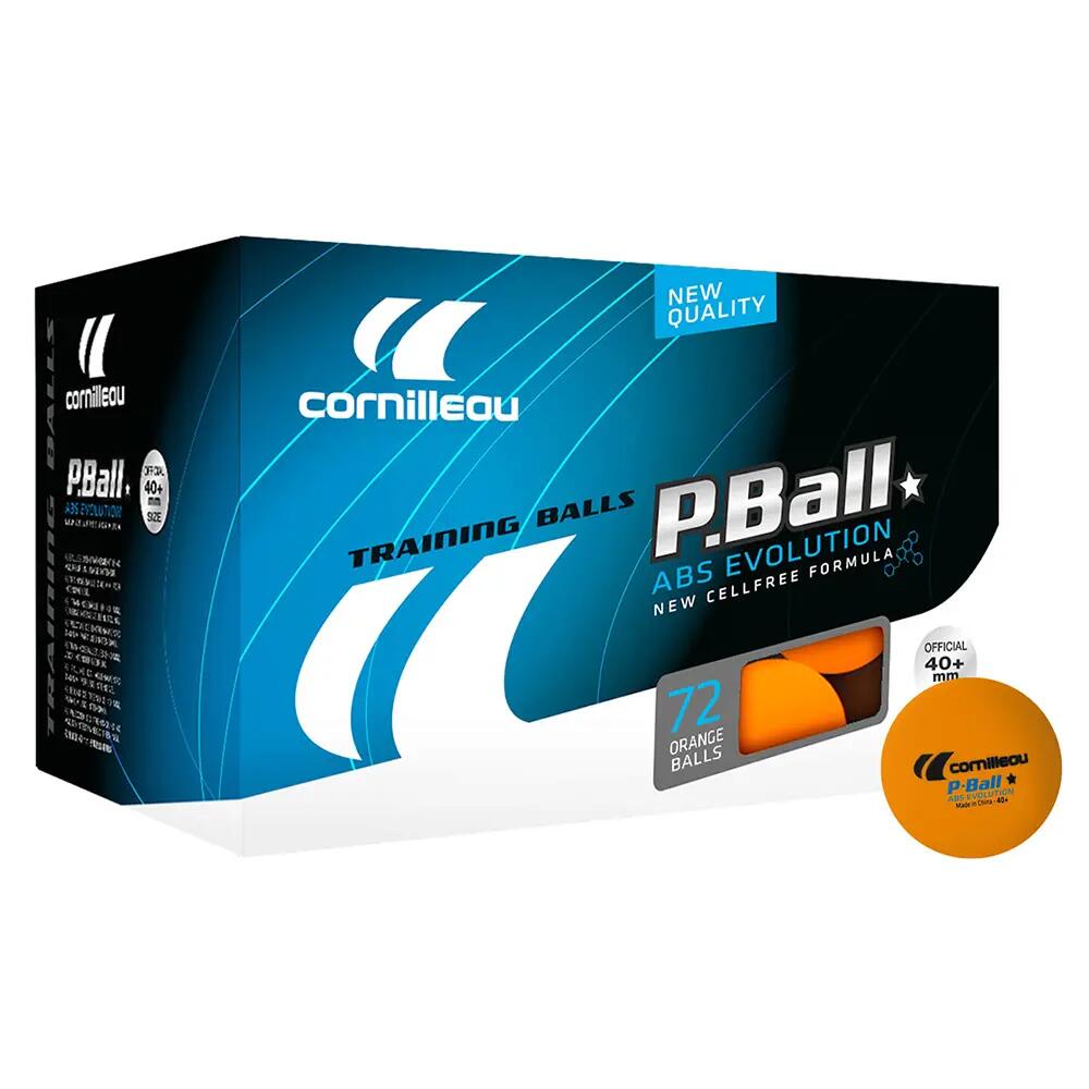 Cornilleau P-Ball ABS Evolution 1 Yıldız 72 li Masa Tenisi Topu Turuncu 3/3