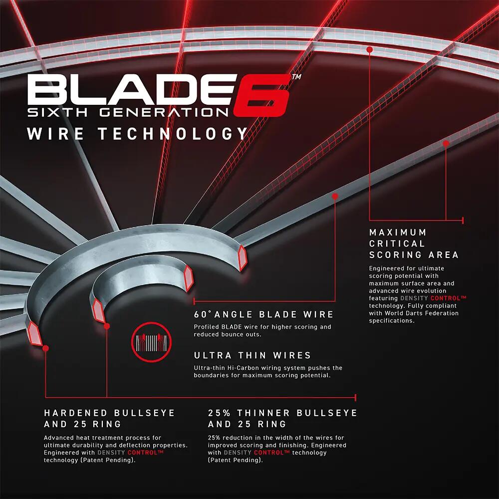 Winmau Blade 6 Dart Hedef Tahtası 3/7