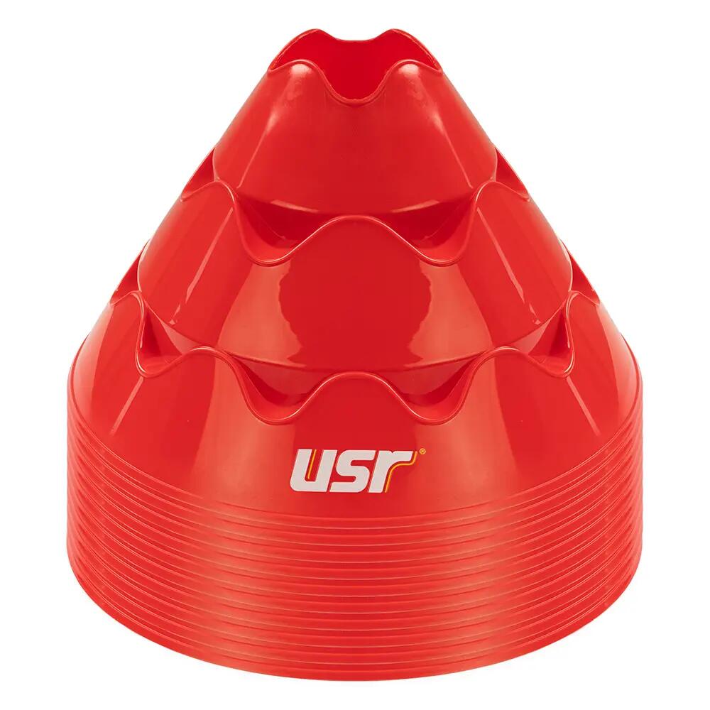 USR BAC10K 10 lu Büyük Antrenman Çanağı Seti Kırmızı 2/6