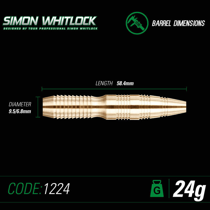 Winmau Simon Whitlock 24 G Dart Oku Seti