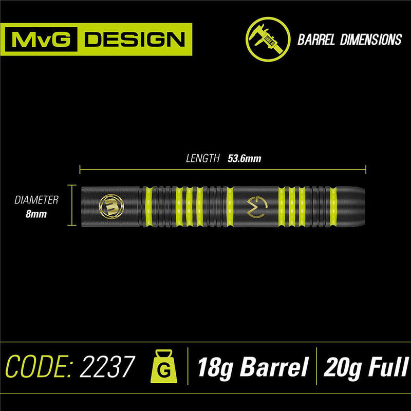 Winmau MvG Ambition 20 G Elektronik Dart Oku Seti