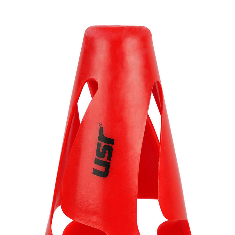 USR AHK23K 6 lı 23 Cm Kırılmaz Antrenman Huni Seti Kırmızı