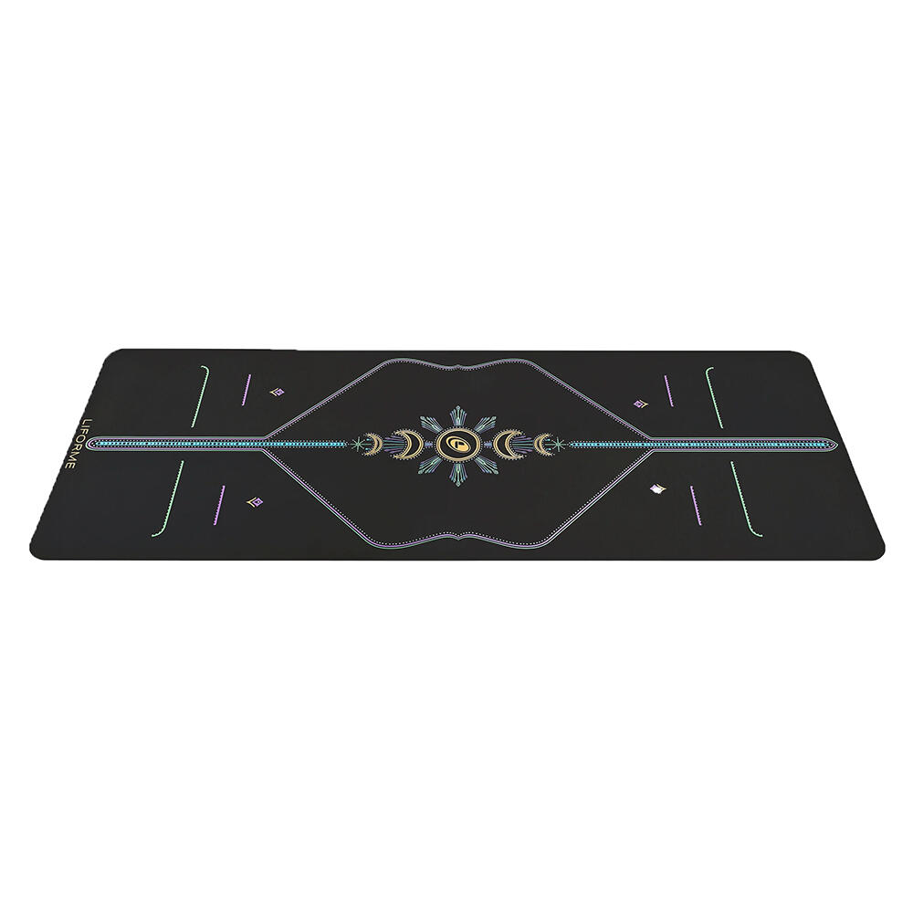 LIFORME Liforme Cosmic Moon Yoga Mat Siyah