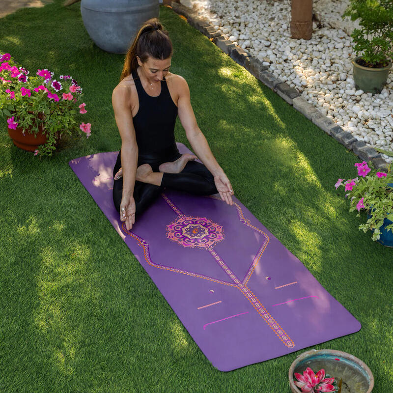 Liforme Blossoming Lotus Yoga Mat Mor
