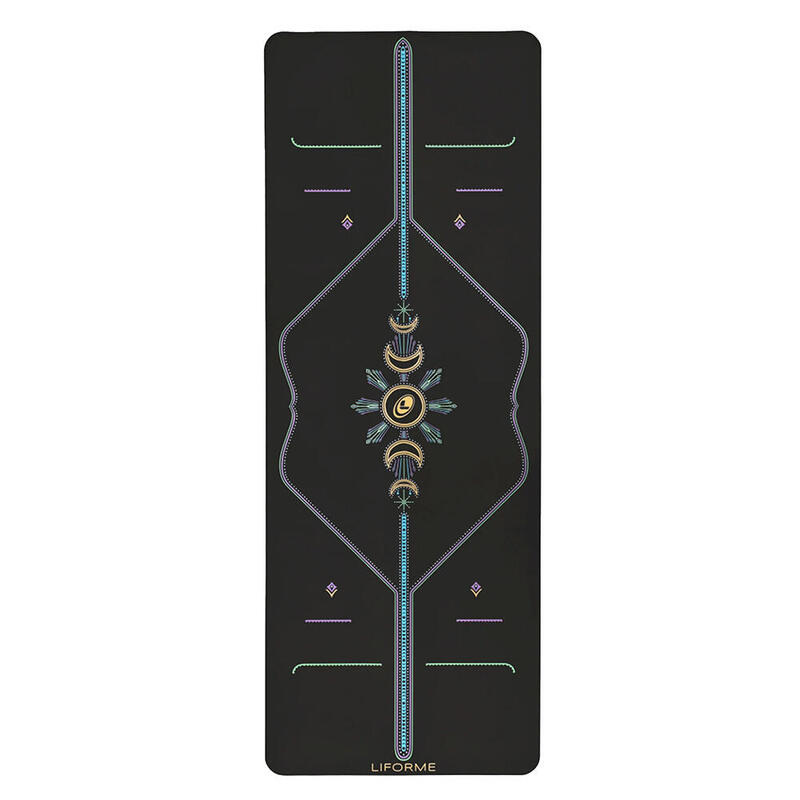 Liforme Cosmic Moon Yoga Mat Siyah